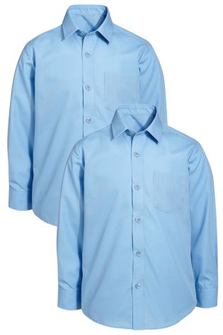 Long Sleeve Shirts Two Pack (3-16yrs)